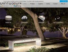 Tablet Screenshot of diffusionlighting.com